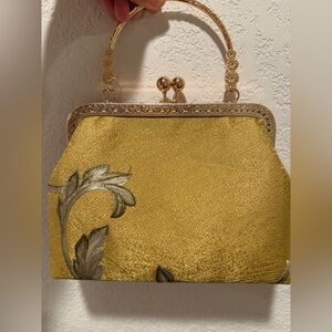 Elegant Gold and Silver Women's Handbag